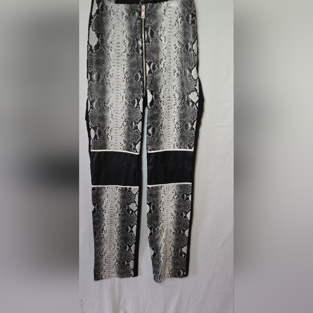 I.Am.GIA Hendrix Faux Leather Snakeskin Print Rocker Pant Women's M